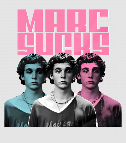 Discover Marc Sucks Empire Records Mark Funny Pop Art 90 Movies Damn the Man Unisex Digital Files