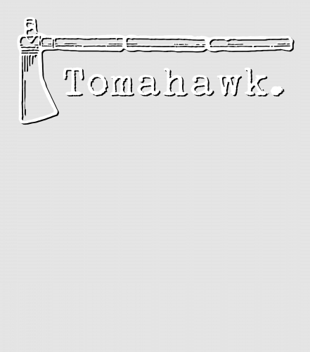 Discover Tomahawk Logo (White) Digital Files