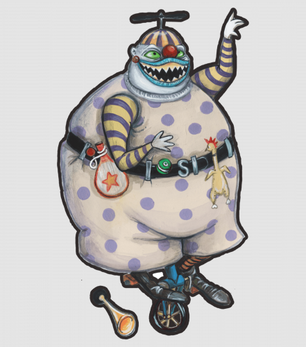 Discover Clown With The Tear-Away Face Digital Files