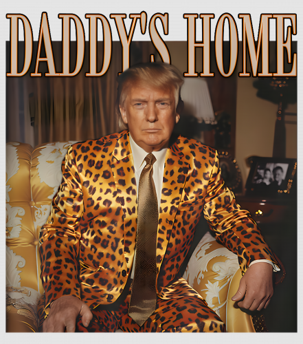 Discover Daddy's Home Trump Digital Files Trump 2024 Leopard Funny MAGA Digital Files