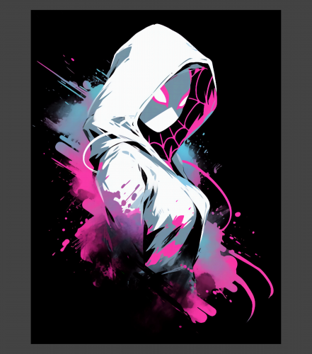 Discover .Spider Gwen Graffiti Digital Files