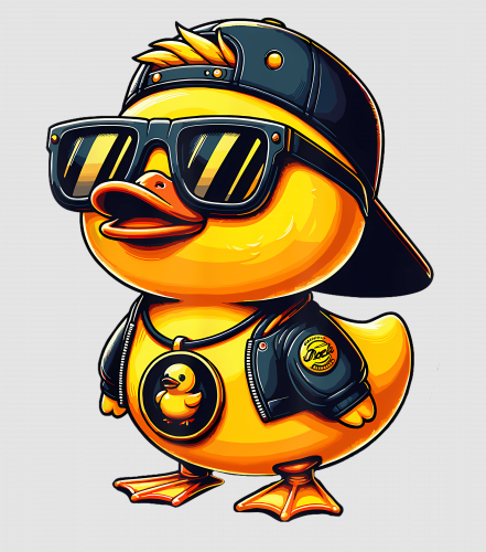 Discover cool duck with sunglasses cap Digital Files