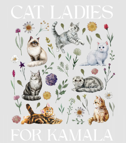 Discover Cat Ladies For Kamala Digital Files, Kamala Harris 2024 President Digital Files