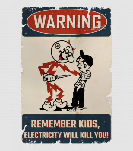 Discover vintage Electricity Will Kill You Kids Digital Files