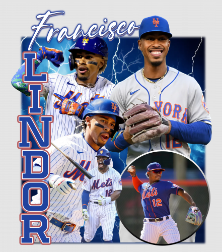 Discover Francisco Lindor Digital File Collection - Vintage 90s Graphic