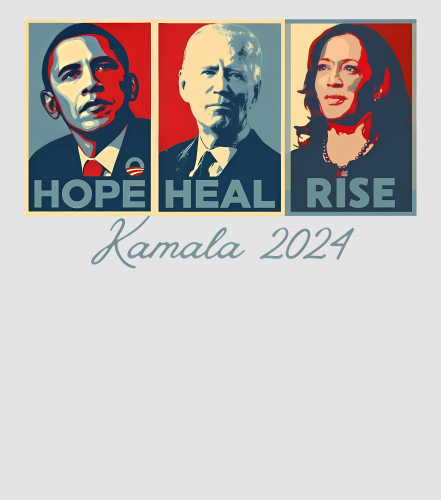 Discover Hope Heal RISE, Kamala Harris 2024 Digital Files, Support for First Woman American President