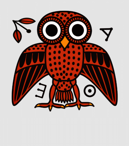 Discover Cute Athenian Owl from Ancient Greece Digital Files