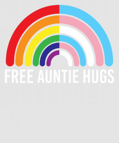 Discover Free Auntie Hugs Rainbow Transgender Flag LGBTQ Gay Pride Digital Files