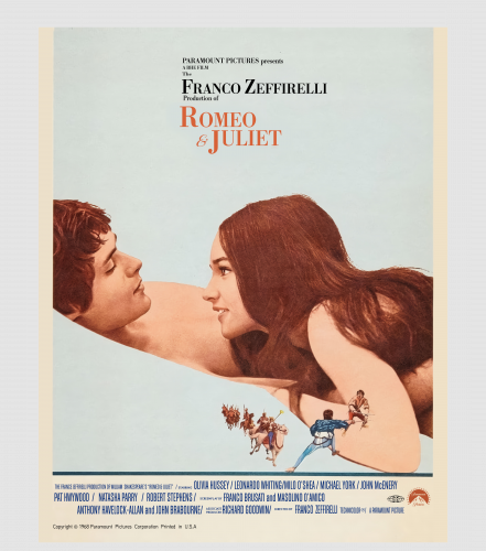 Discover Romeo and Juliet 1968 Film Poster Spiral Notebook Digital Files