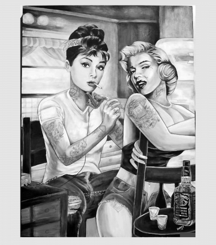 Discover Marilyn Monroe and Audrey Hepburn vintage design Digital Files
