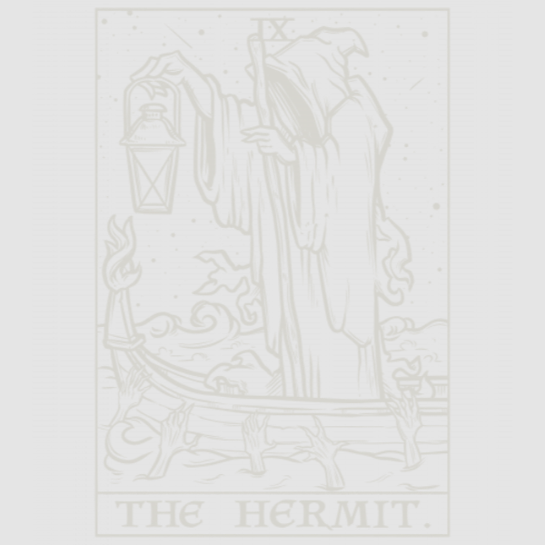 Discover Gothic Hermit Tarot Card Halloween Digital Files