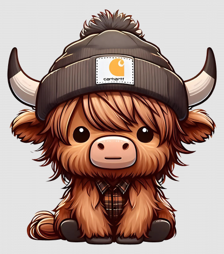Discover Highland Cow Digital Files - Cute Cow Design