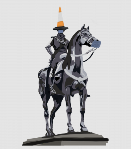 Discover Duke of Wellington Statue Wearing Face Masks Digital Files