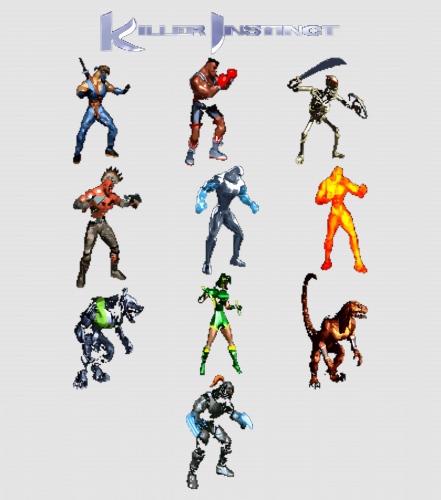 Discover Killer Instinct SNES Character Lineup Digital Files