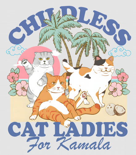 Discover Childless Cat Ladies For Kamala Digital Files, Childless Cat Lady Digital Files
