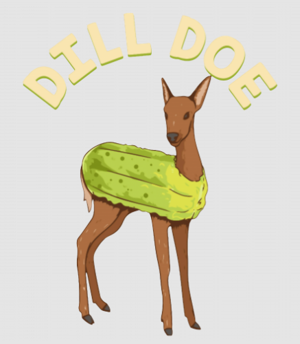 Discover Dill Doe Digital Files Animal Pun Pickle  Funny Deer Digital Files