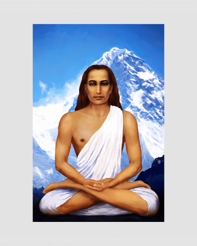 Discover Mahavatar Babaji In Lotus Posture In Himalayas 904 Digital Files