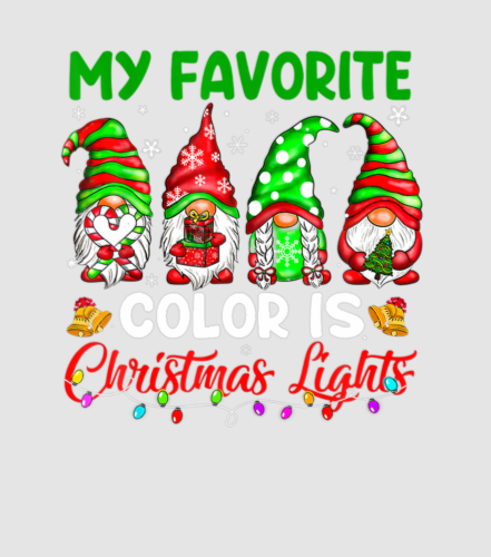 Discover Gnomes My Favorite Color Is Christmas Light Digital Files