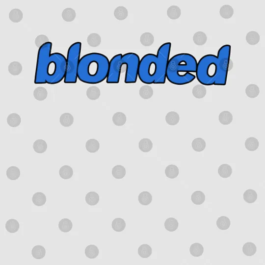 Discover Frank Ocean Blonded Logo Digital Files Black Medium