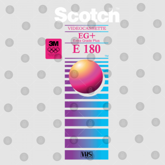 Discover Vaporwave VHS Scotch E-180 EG+ Digital Files