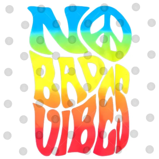 Discover No bad vibes large navy Digital Files