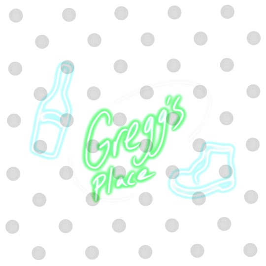 Discover The Mighty Boosh Old Gregg’s Place neon sign Digital Files