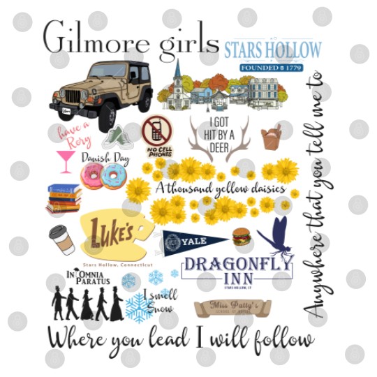 Discover Gilmore Girls Collection Digital Files, Gilmore Girls Stars Hollow Digital Files
