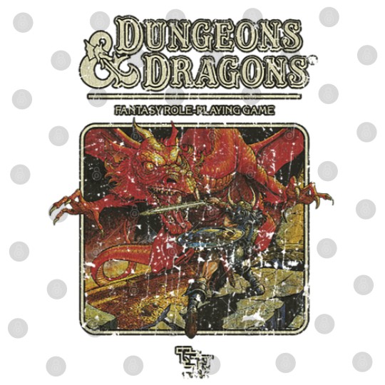 Discover Vintage Unisex Digital File - USA Dungeon & Dragon 1974