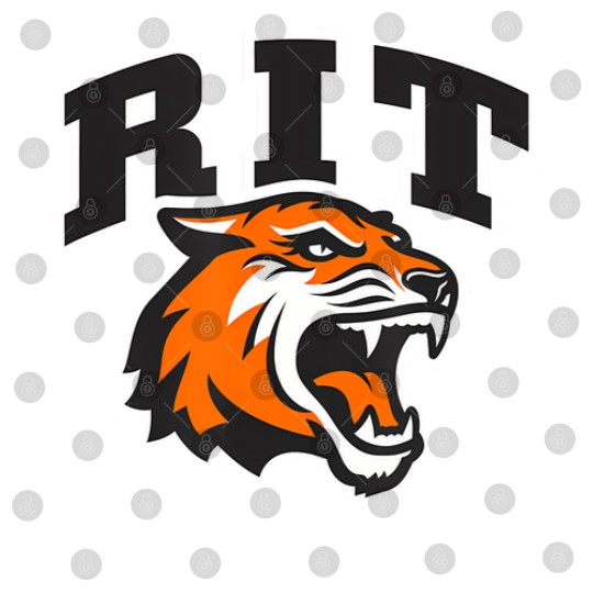 Discover rochester institute of technology rit tiger stacked logo Digital Files