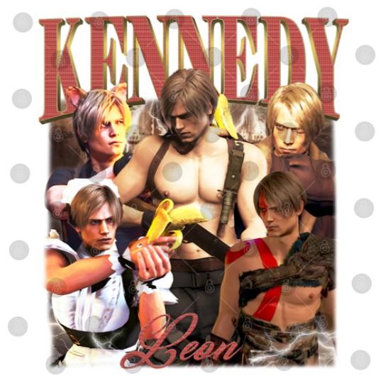 Discover Leon Kennedy Funny Vintage Digital Files, Leon Kennedy Meme Resident Evil 4 6 Vintage Digital Files