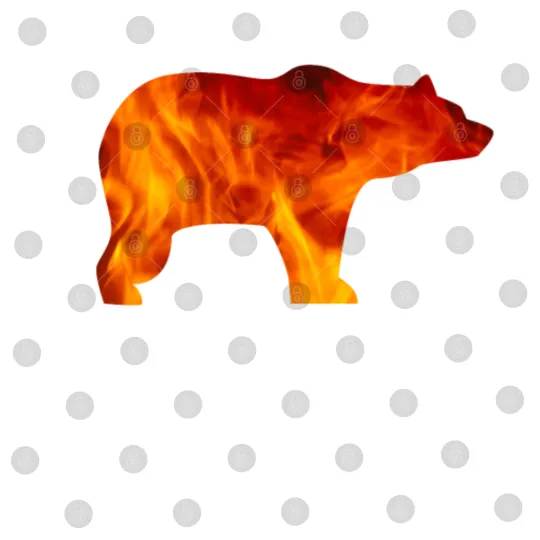 Discover bear burning Digital Files