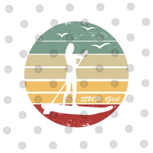 Discover Stand Up Paddle - SUP Girl - My Happy Place Sunset Digital Files