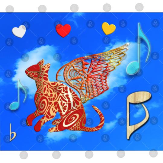 Discover Life is easier with My Magic Cat of Angels. Digital Files