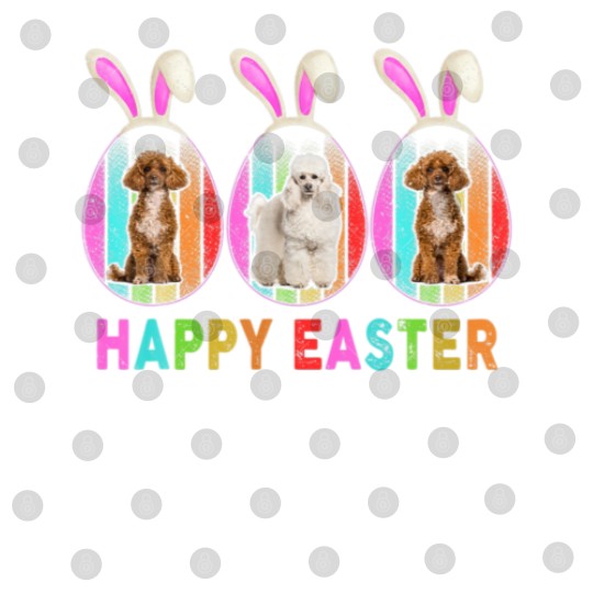 Discover Happy Easter Cute Bunny POODLE Dog Lover Digital Files