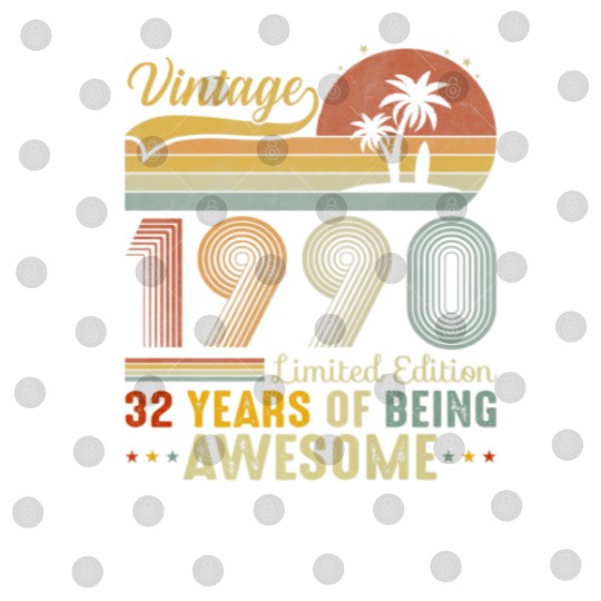 Discover 32 Year Old Vintage 1990 Limited Edition Funny 32N Digital Files