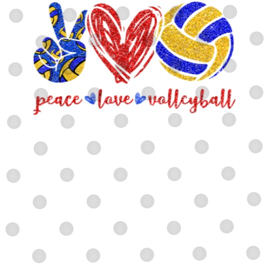 Discover Digital Files - Peace Love Volleyball Collection