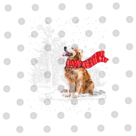 Discover Golden Retriever Is Watching The Snow Falls Christ Digital Files