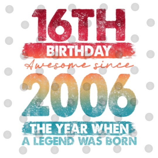 Discover Vintage 2006 Limited Edition 2006 16 Years Old 16T Digital Files