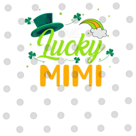Discover Lucky Mimi Green Four Leaf Clover Patrick's Day Digital Files