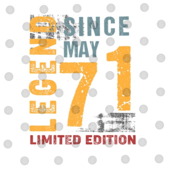 Discover Legend Since May 1971 Gift For 51 Years Old 51Th B Digital Files