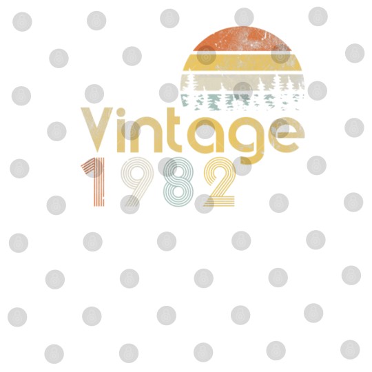 Discover 40Th Birthday Vintage Forest 1982 Digital Files
