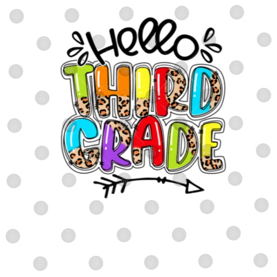 Discover Leopard Hello 3Rd Grade Teacher Life Student Back Digital Files