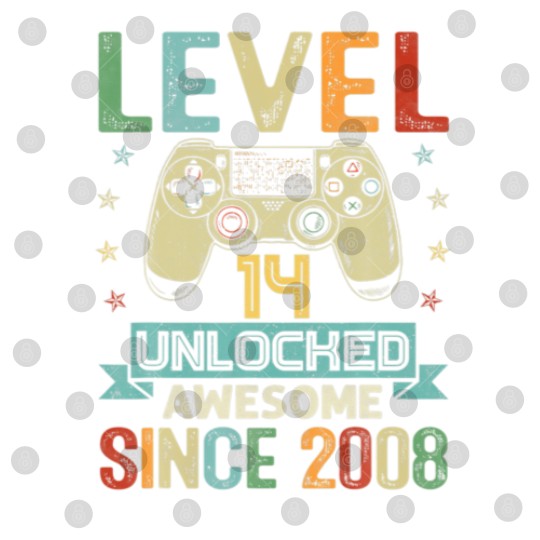 Discover Level 14 Unlocked Awesome Since 2008 Video Game 14 Digital Files