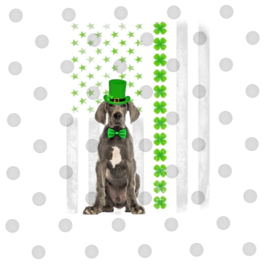 Discover Dane Saint Patrick's Day American Flag Dogs Lover Digital Files
