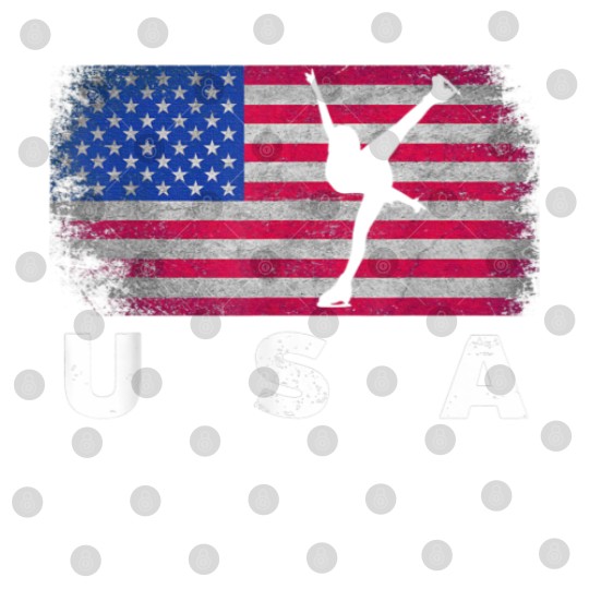 Discover American Flag Figure Skating Cute Us Skaters Digital Files