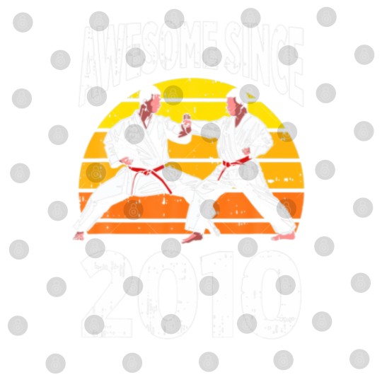 Discover Karate Awesome Since 2010 12Th Birthday 2 Years Ol Digital Files