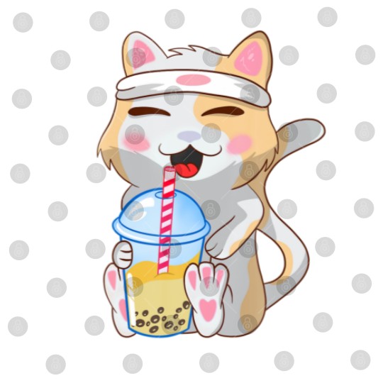 Discover Cute Cat ,Funny, Boba Bubble Tea, Anime, Japanese Digital Files
