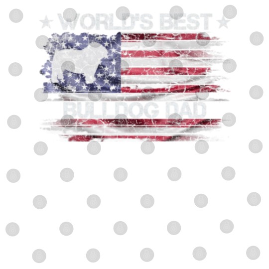 Discover Vintage USA Flag World's Best English Bulldog Digital Files