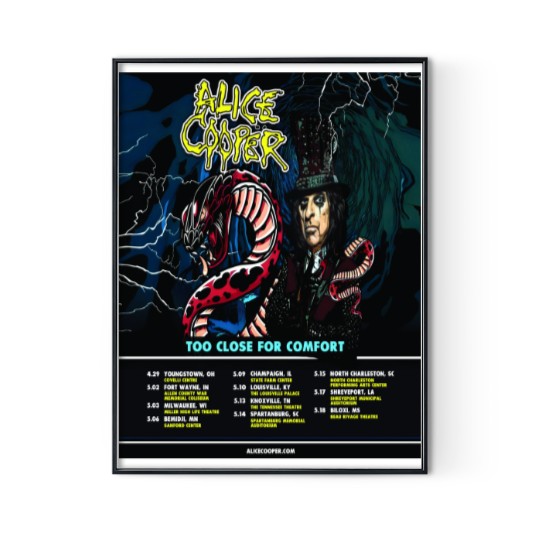 Discover Alice Cooper - Tour 2023 Shreveport Poster Digital Posters Print