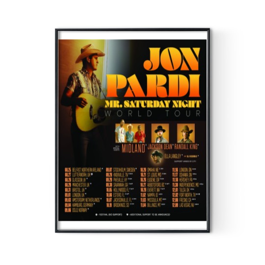 Discover Jon Pardi 2023 Tour Poster Digital Posters Print